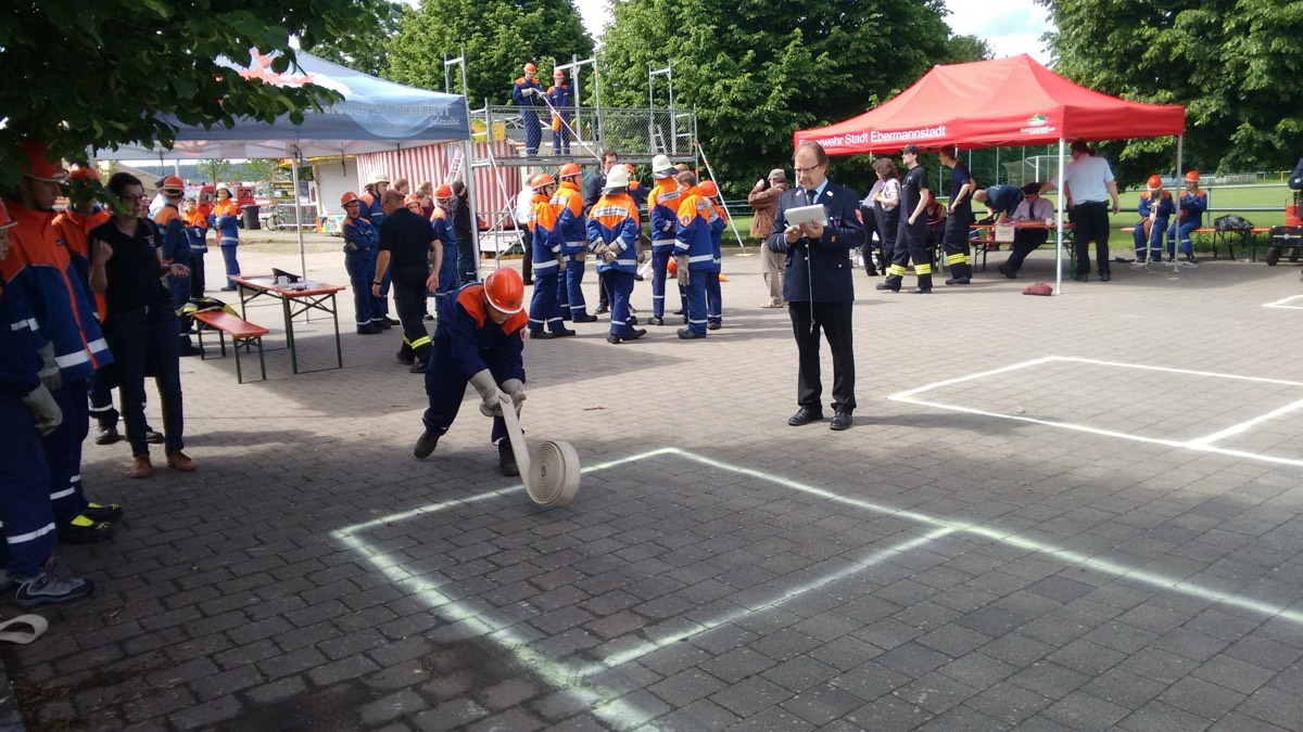 Jugendfeuerwehr Dormitz bei einer Übung