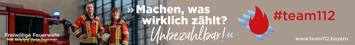 Machen, was wirklich zählt – Werde Mitglied bei der Freiwilligen Feuerwehr. Kampagne des LFV Bayern.